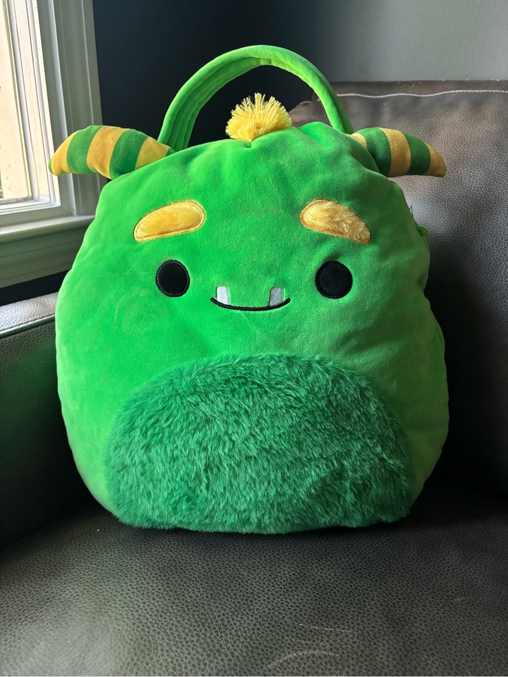 Squishmallows Halloween Bucket / Basket for Candy Green Monster Costco 2025
